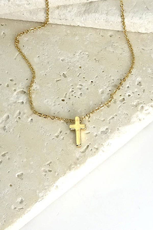 CLASSIC MINI CROSS NECKLACE |