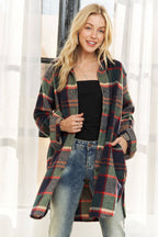 Pretty PLUS CHECK SHIRTJACKET LONG SLEEVE