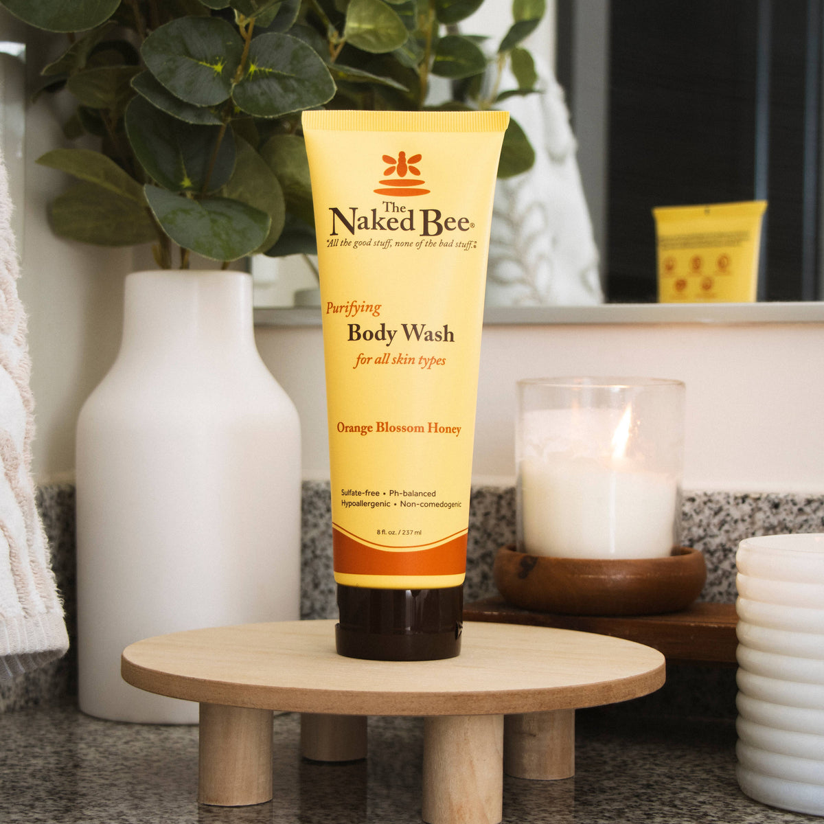 The Naked Bee - 8 oz Orange Blossom Honey Velvety Smooth Body Wash