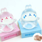 Molang Clear Mochi Squishy Figure Fidget Toy
