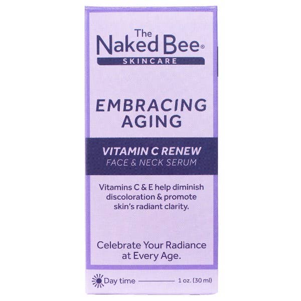 The Naked Bee - 1 oz. Embracing Aging Vitamin C Renew Face & Neck Serum