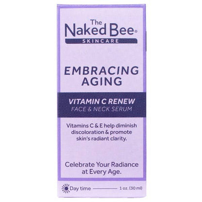 The Naked Bee - 1 oz. Embracing Aging Vitamin C Renew Face & Neck Serum