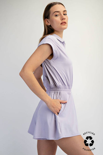 Rae Mode - BUTTER SHORT SLEEVE QUARTER ZIP ROMPER
