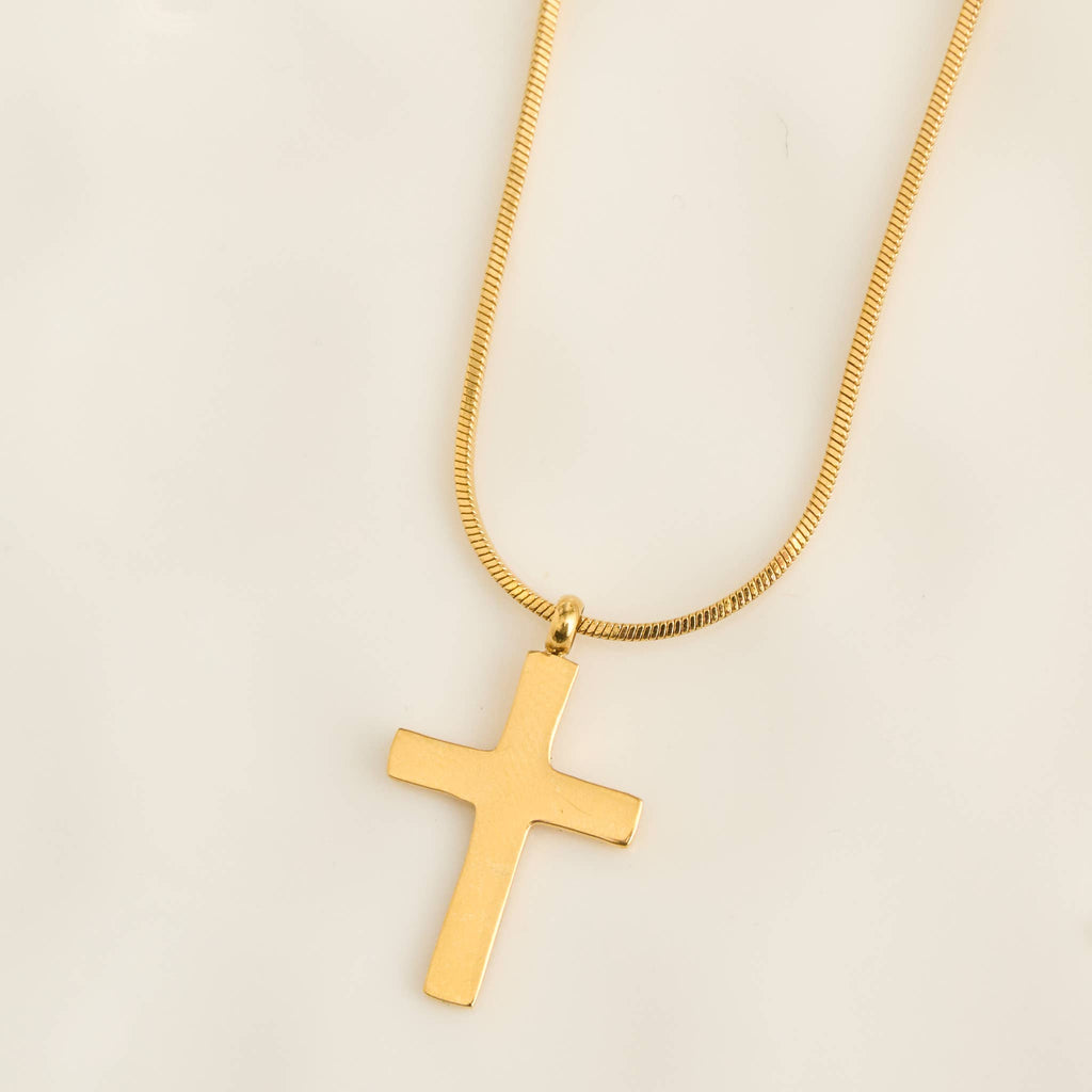 Howard's - Cross Necklace Snake Chain Waterproof Jewelry Narelle Dainty