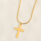 Howard's - Cross Necklace Snake Chain Waterproof Jewelry Narelle Dainty