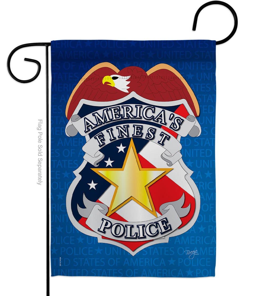 Two Group Flag Co - Police First Responders Decor Flag