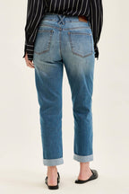 Judy Blue Jeans - MR Boyfriend Cool Denim w/ Cross Back Belt Loops