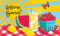 Custom Decor - Mat-Sunny Watermelon