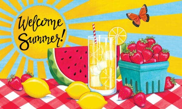 Custom Decor - Mat-Sunny Watermelon