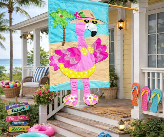 Large Crazy Leg Flamingo Hat