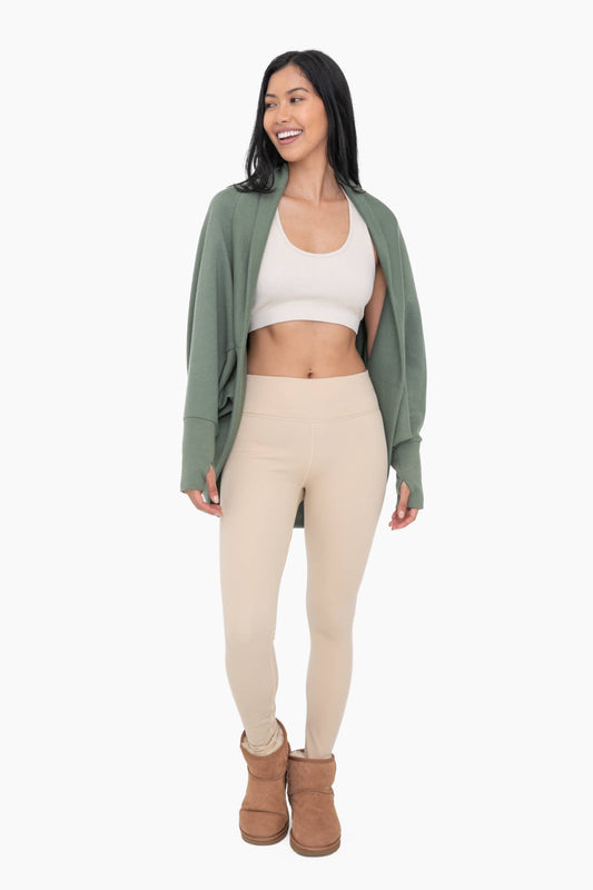 Mono B - Fleece Lined Poly-Blend Leggings