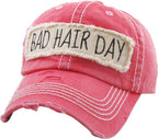 Bad Hair Day Washed Vintage Ball Cap