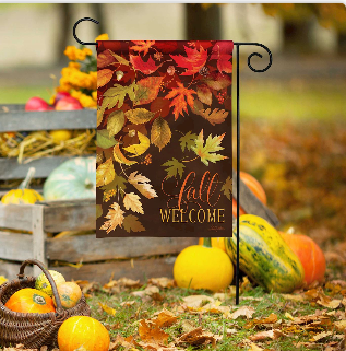 Abundant Leaves Garden Flag