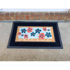 Doormat Insert Flowers Welcome