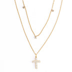 Howard's - Cross Necklace 15" Layer Waterproof Jewelry Narelle Pendant