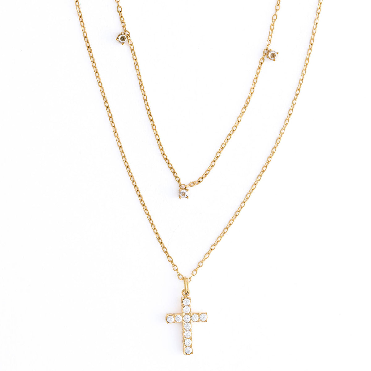 Howard's - Cross Necklace 15" Layer Waterproof Jewelry Narelle Pendant