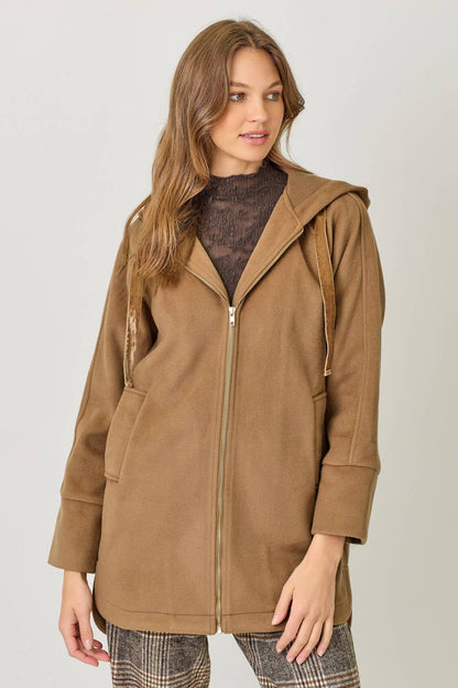 Helen Hoodie Zip-Up Coat