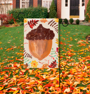 Acorn Garden Flag