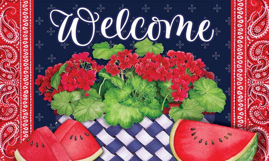 Mat-Watermelon and Flags