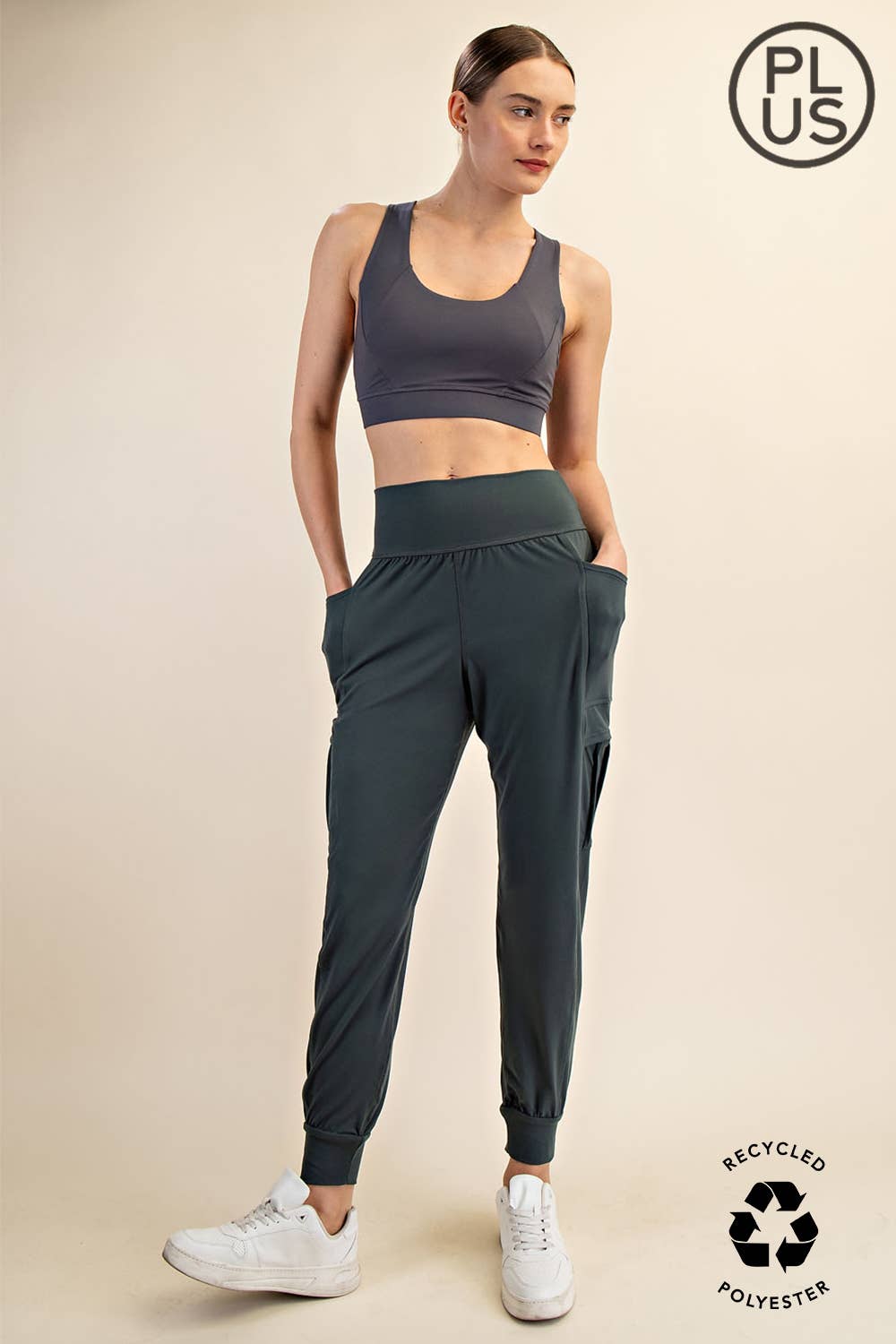 Rae Mode - PLUS SIZE BUTTER JOGGER WITH SIDE POCKETS
