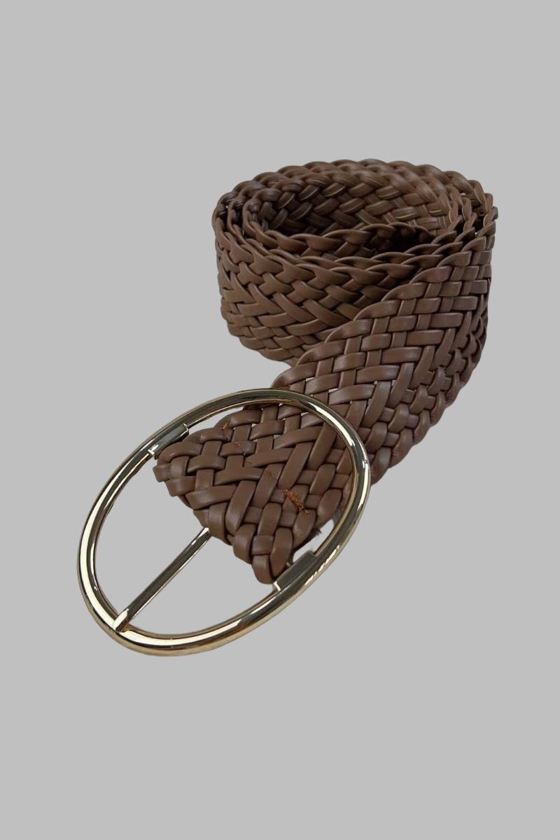 Wide Braided Belt – Great for Dresses & Casual Outfits