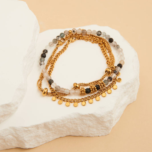 Howard's - Waterproof Bracelet Beaded Chain 3-Piece Set Narelle