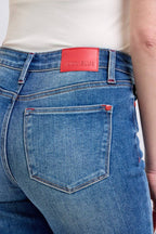 Judy Blue Jeans - MR Plaid Print Cuff BF