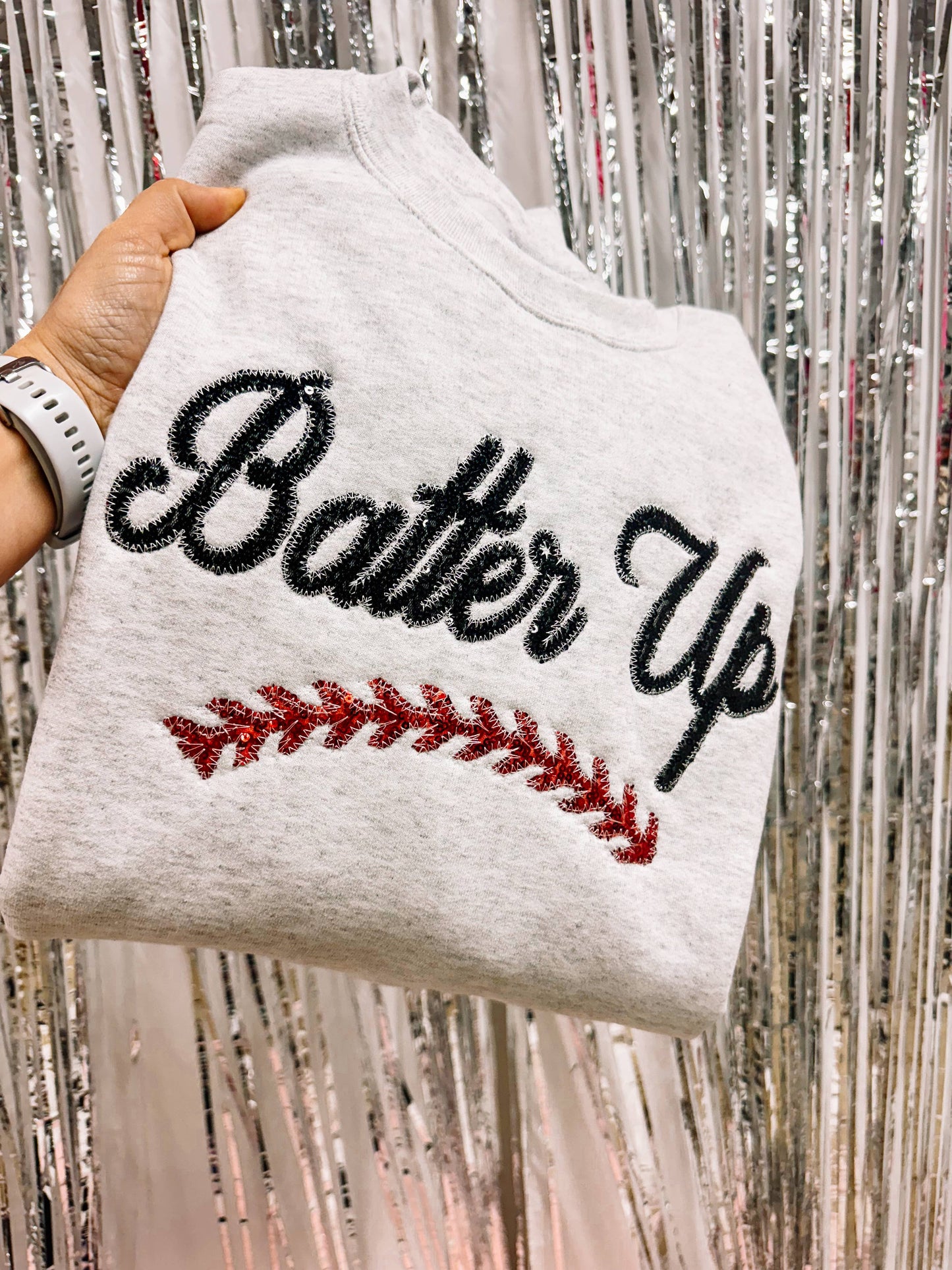 Shop Southern Belle - Batter Up Baseball Sweatshirt