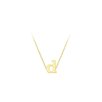 Maya J - Lower Case Mini Initial Necklaces