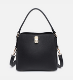 Allison Faux Canvas Triple Compartment Satchel | M2819