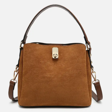 Allison Faux Canvas Triple Compartment Satchel | M2819