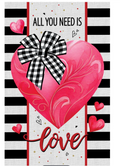 All You Need Is Love Applique Flag