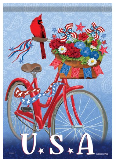 "American Bicycle" Dura Soft™ Garden Flag