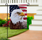 American Eagle Suede Garden Flag