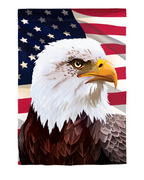 American Eagle Suede Garden Flag