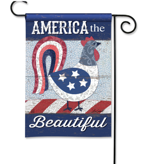 America the Beautiful Garden Flag