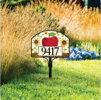 Apples and Sunflowers Yard DeSign