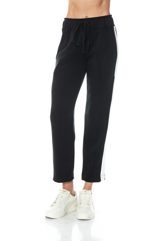 Ariella STRAIGHT LEG PANT With White DETAIL IN SCUBA