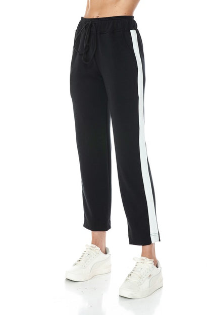Ariella STRAIGHT LEG PANT With White DETAIL IN SCUBA