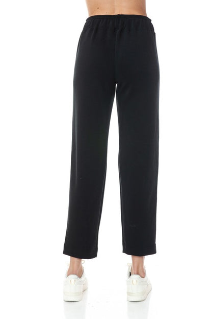 Ariella STRAIGHT LEG PANT With White DETAIL IN SCUBA
