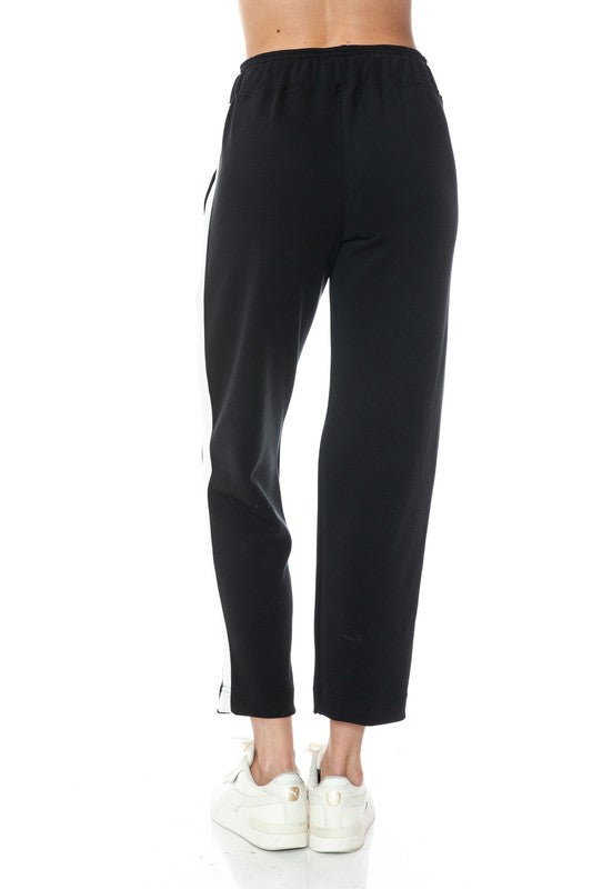Ariella STRAIGHT LEG PANT With White DETAIL IN SCUBA