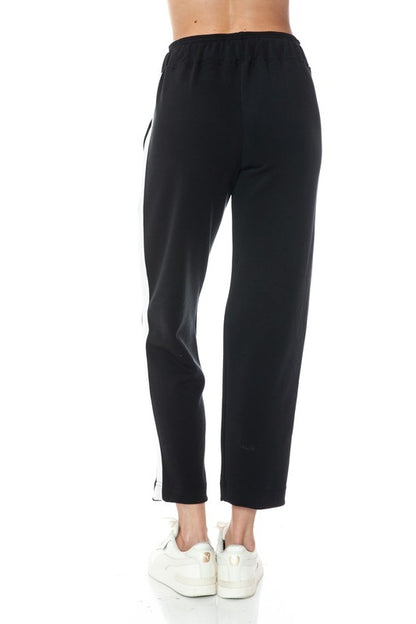 Ariella STRAIGHT LEG PANT With White DETAIL IN SCUBA