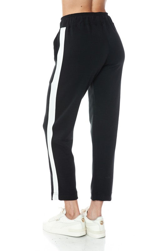 Ariella STRAIGHT LEG PANT With White DETAIL IN SCUBA