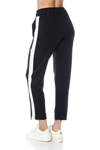 Ariella STRAIGHT LEG PANT With White DETAIL IN SCUBA
