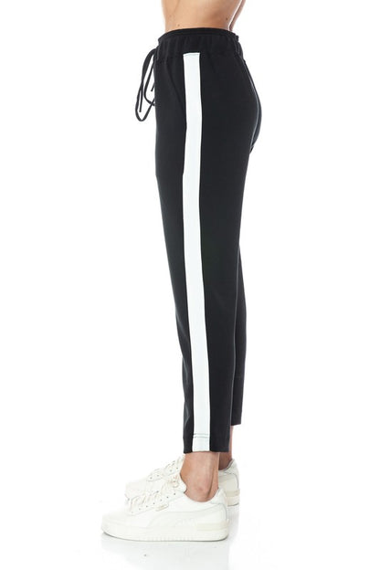 Ariella STRAIGHT LEG PANT With White DETAIL IN SCUBA