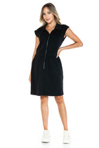 Ariella Scuba Dress With Zipper Detail