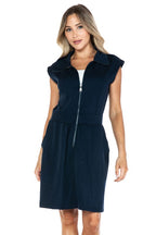 Ariella Scuba Dress With Zipper Detail