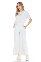 Ariella Scuba Crop Jumpsuit