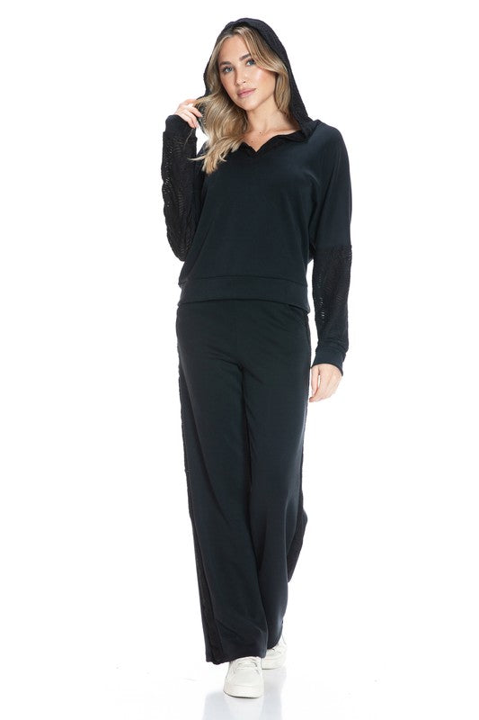 Ariella Straight Leg Pants W/ Contrast