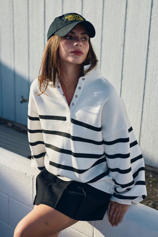 Addison Stripe Pullover